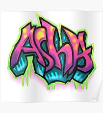 Grafitti Monogram - ORIGINAL ARTWORK BY ORDER Poster