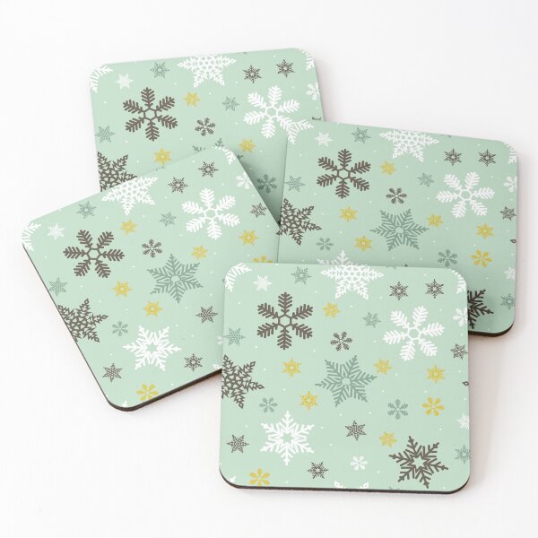 Item preview, Aesthetic Christmas Snowflakes Pattern designed and sold by SAVWIS.
