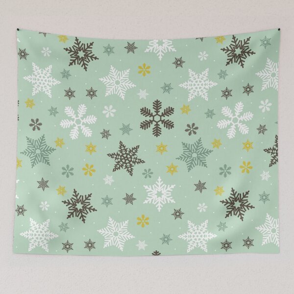 Item preview, Aesthetic Christmas Snowflakes Pattern designed and sold by SAVWIS.
