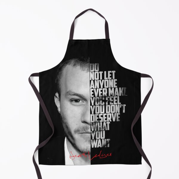 Item preview, Black and white Heath Ledger inspirational quotes, designed and sold by Enea Kelo.