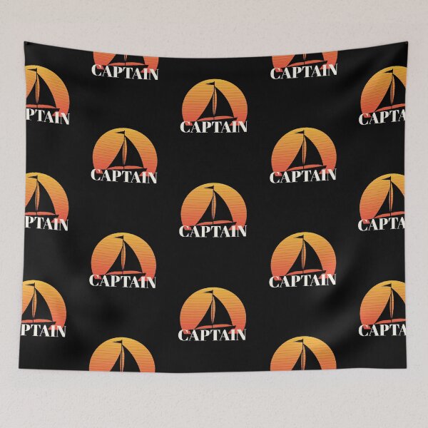 Item preview, Vintage Sailboat Retro Sunset Captain designed and sold by TamGustam.