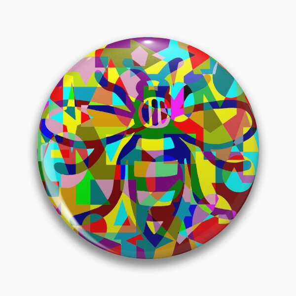 Item preview, Manchester Worker Bee Multicoloured 2021 designed and sold by MarkEdz.