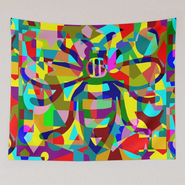 Item preview, Manchester Worker Bee Multicoloured 2021 designed and sold by MarkEdz.