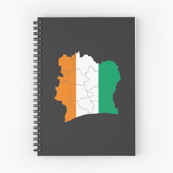 Item preview, Ivory Coast Flag Map with regions designed and sold by Alo.