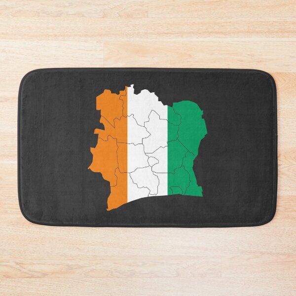 Item preview, Ivory Coast Flag Map with regions designed and sold by Alo.