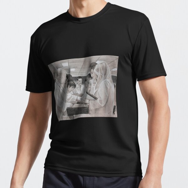 Pathology Lab - Drawing by Avril Thomas - Adelaide Artist Active T-Shirt
