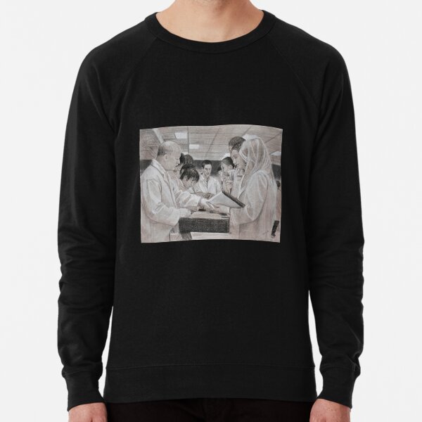 Pathology Lab - Drawing by Avril Thomas - Adelaide Artist Lightweight Sweatshirt
