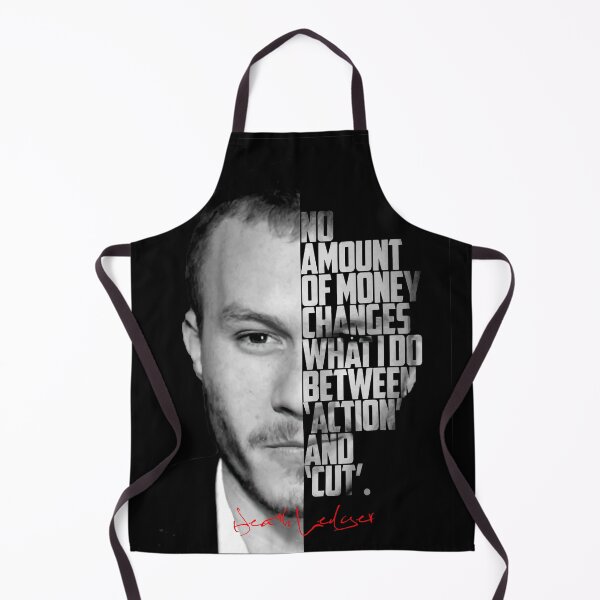Item preview, Black and white Heath Ledger inspirational quotes, designed and sold by Enea Kelo.