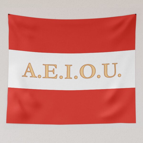 Item preview, A.E.I.O.U. - Austrian motto used by the Habsburgs - Europa Universalis IV designed and sold by Vela Barrera.