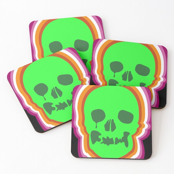 Item preview, Lesbian Pride Skull designed and sold by WorldOfRey.