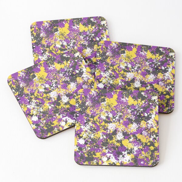Item preview, Nonbinary Pride Paint Splatter designed and sold by Aroaes.