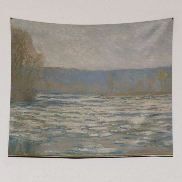 Item preview, Claude Monet 	Ice breaking-up near Bennecourt 1893 designed and sold by cyanishsnow.