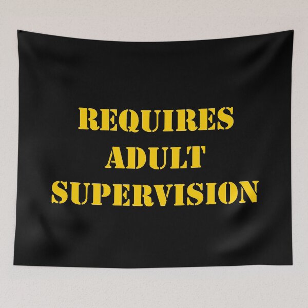 Item preview, Requires adult supervision designed and sold by Monkey204.
