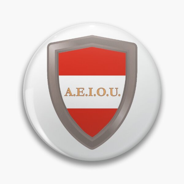 Item preview, A.E.I.O.U. Shield - Austrian motto used by the Habsburgs - Europa Universalis IV designed and sold by Vela Barrera.