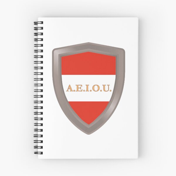 Item preview, A.E.I.O.U. Shield - Austrian motto used by the Habsburgs - Europa Universalis IV designed and sold by Vela Barrera.