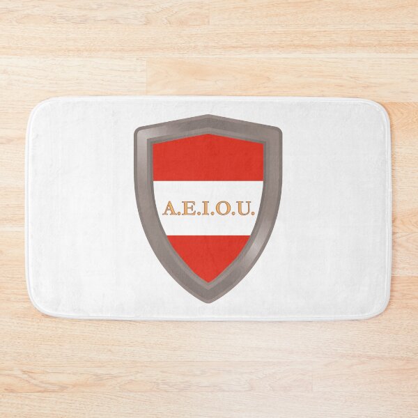 Item preview, A.E.I.O.U. Shield - Austrian motto used by the Habsburgs - Europa Universalis IV designed and sold by Vela Barrera.