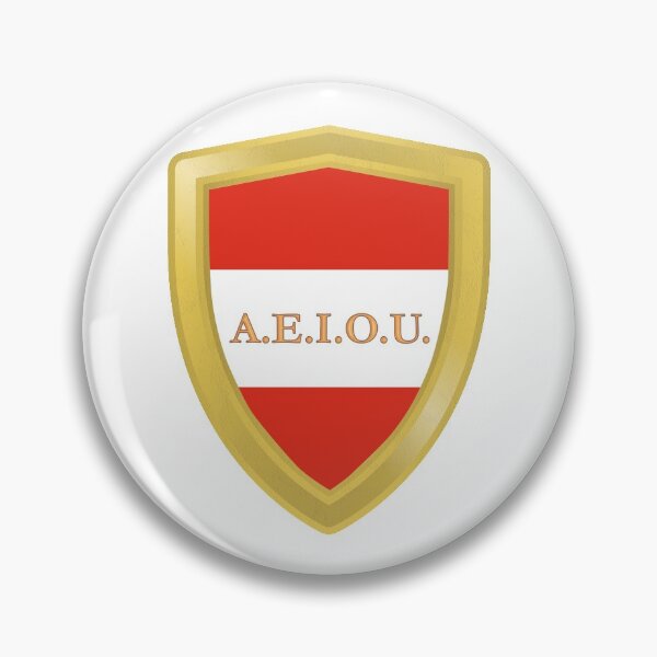 Item preview, A.E.I.O.U. Gold Shield - Austrian motto used by the Habsburgs - Europa Universalis IV designed and sold by Vela Barrera.