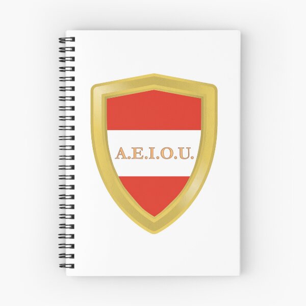 Item preview, A.E.I.O.U. Gold Shield - Austrian motto used by the Habsburgs - Europa Universalis IV designed and sold by Vela Barrera.