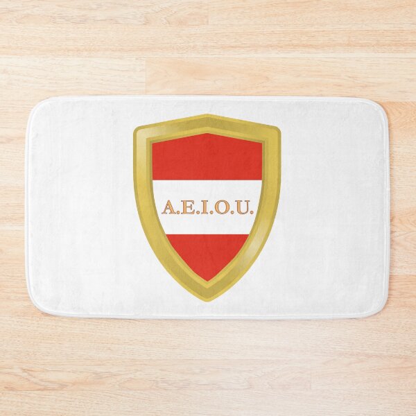 Item preview, A.E.I.O.U. Gold Shield - Austrian motto used by the Habsburgs - Europa Universalis IV designed and sold by Vela Barrera.