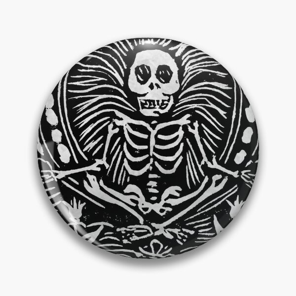 Item preview, Meditating Skeleton designed and sold by FlutterKatArts.