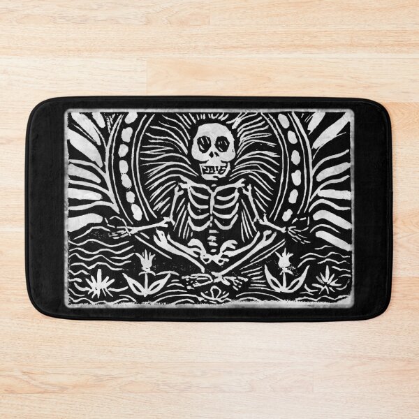 Item preview, Meditating Skeleton designed and sold by FlutterKatArts.