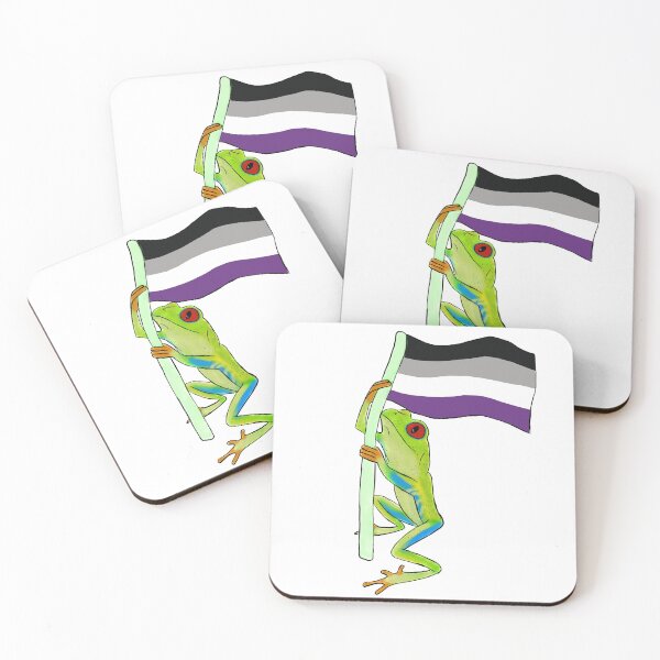 Item preview, Pride Frog - Asexual flag designed and sold by -abigaeljean-.