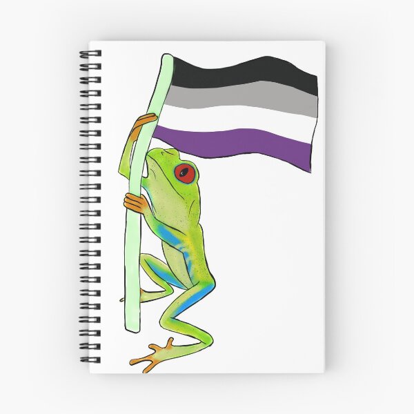 Item preview, Pride Frog - Asexual flag designed and sold by -abigaeljean-.