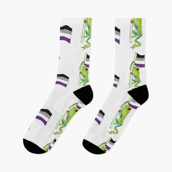 Item preview, Pride Frog - Asexual flag designed and sold by -abigaeljean-.