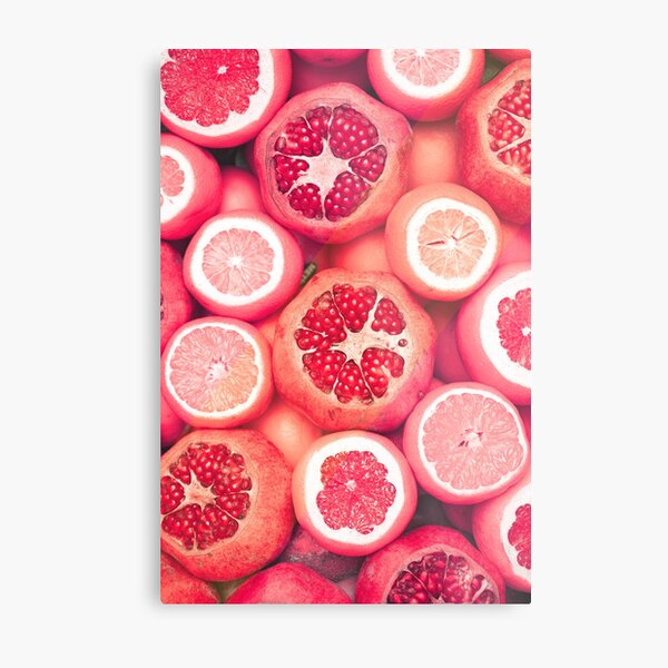Colorful Citrun Fruits Metal Print