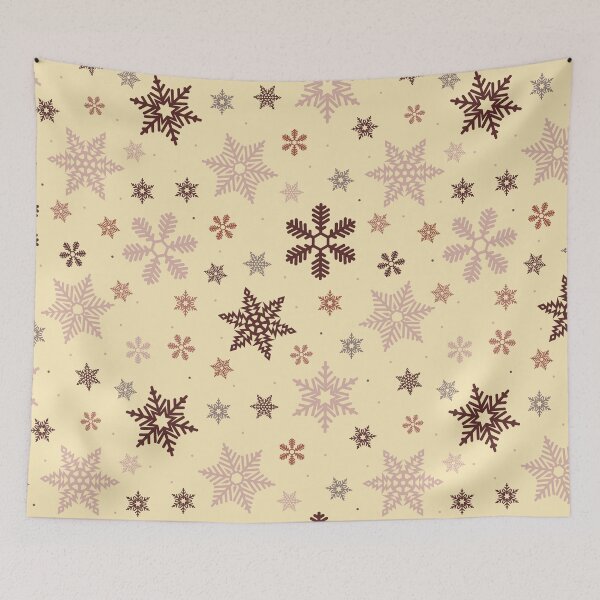 Item preview, Aesthetic Christmas Snowflakes Pattern designed and sold by SAVWIS.