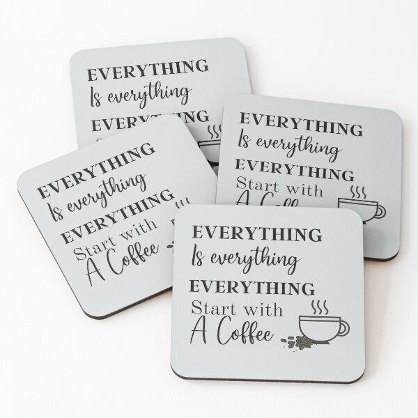 Item preview, Everything is everything, everything start with coffee - hot drinks love designed and sold by Soul  ArtLove.