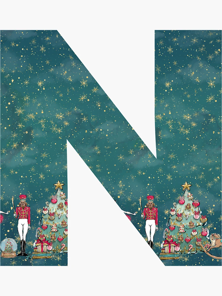 Christmas Nutcracker Letter B | Christmas Letters | Sticker