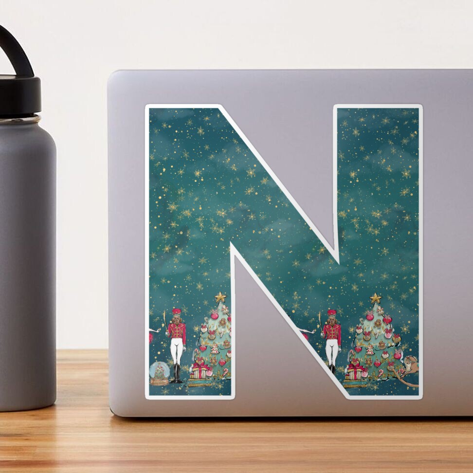 Christmas Nutcracker Alphabet Personalised Aluminium Water 