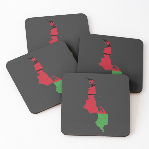 Item preview, Malawi Flag Map with regions designed and sold by Alo.