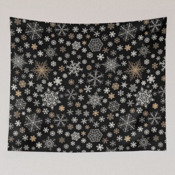 Item preview, Aesthetic Christmas Snowflakes Pattern designed and sold by SAVWIS.