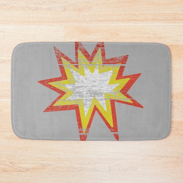 Item preview, Explosion Emoji Wood Block Print (Hipster Gray) designed and sold by TheEditrix.