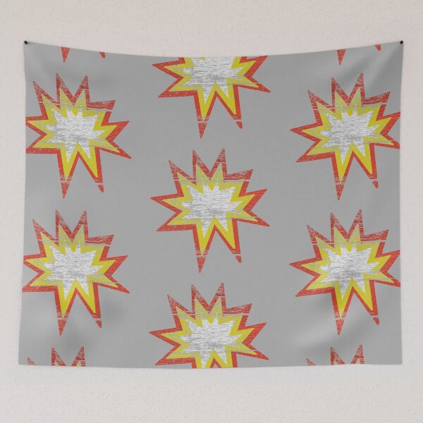 Item preview, Explosion Emoji Wood Block Print (Hipster Gray) designed and sold by TheEditrix.