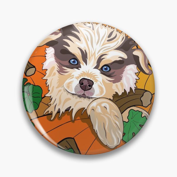 Item preview, Pumpkin Patch Pomsky designed and sold by Christine Dion.