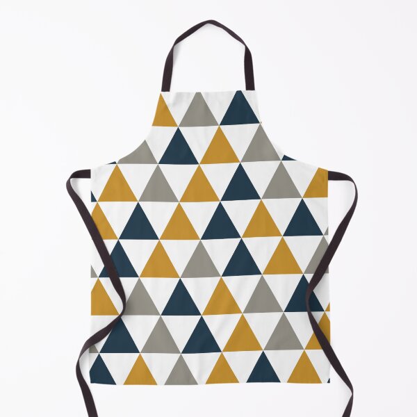 Item preview, Arrows: Minimalist Geometric Pattern in Dark Mustard, Navy Blue, Grey, and White designed and sold by kierkegaard.