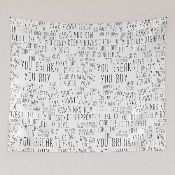 Item preview, Ultimate Kim Quotes You Break You Buy and Boys Don’t Like Funny Girls designed and sold by Sunny Collections.