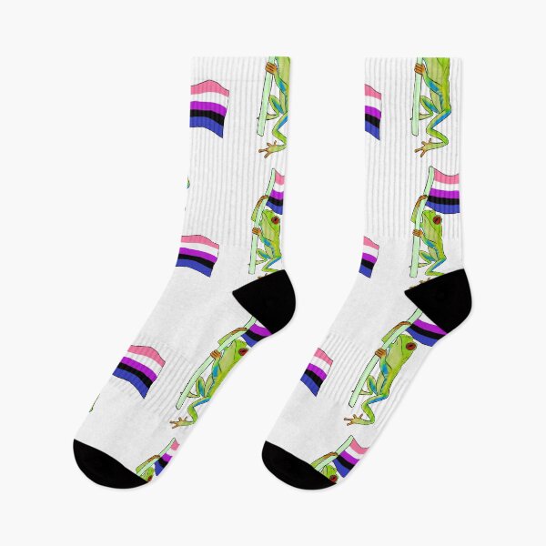 Item preview, Pride Frog - Genderfluid flag designed and sold by -abigaeljean-.