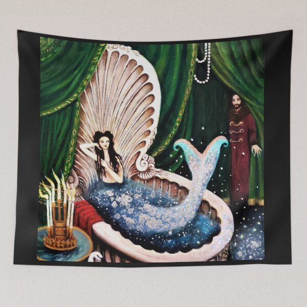 Item preview, The Faerie Melusine designed and sold by The Mysterious Domain Alyne Whiteswan Fine Art Prints and Merch.