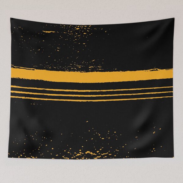 Item preview, abstract orange and black designed and sold by kim tang.