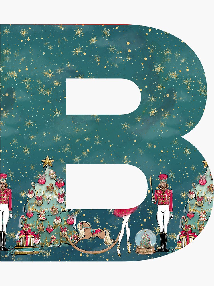 Christmas Nutcracker Letter B | Christmas Letters | Sticker