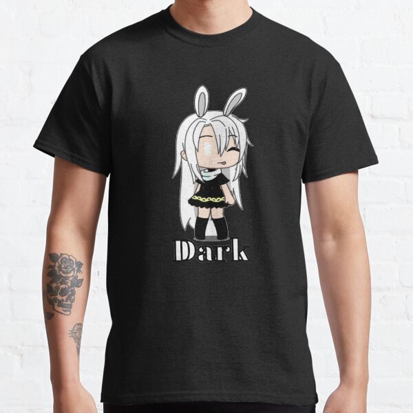 Cute Gacha Girl Foxy Chan Black White Tshirt For Men Women Gacha