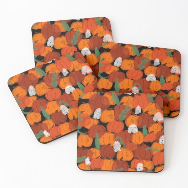 Item preview, Pumpkin patch with ghost friends  designed and sold by BaileyDArt.