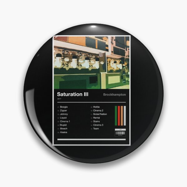Artikelvorschau, Saturation III Tracklist (invertiert) entworfen und verkauft von TOURETTESBOYLOL.
