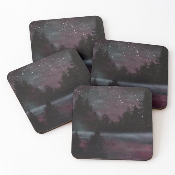 Item preview, Purple sunset filled with stars designed and sold by edwardtiptonart.