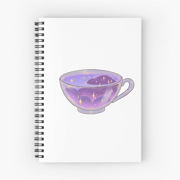 Item preview, Magical soft night clouds tea cup sticker designed and sold by Itsacuteart.