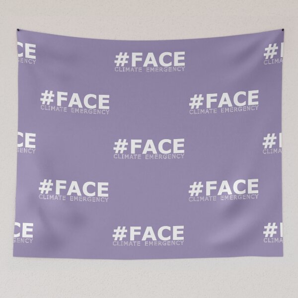 Item preview, face climate change emergency gift designed and sold by CareShare Design.